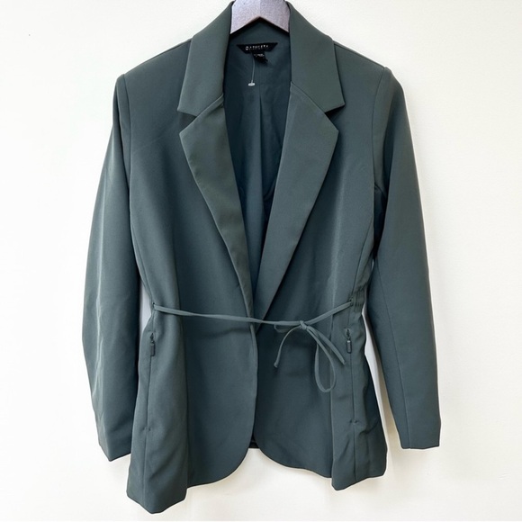 NWOT Athleta Endless Primatwill Blazer Green / Gray - Picture 2 of 13